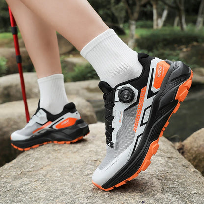 Scarpe da running da uomo primavera/estate, scarpe da trekking outdoor resistenti all’usura con chiusura BOA, stile sportivo e casual traspirante