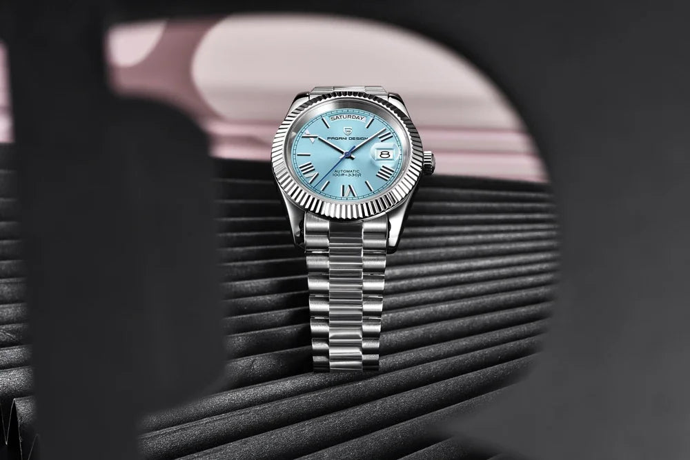 PAGANI DESIGN DD40 Herrenuhr – Modell aus Roségold, mechanische Luxusuhr, Automatikwerk, Saphirglas mit Antireflexbeschichtung, wasserdicht