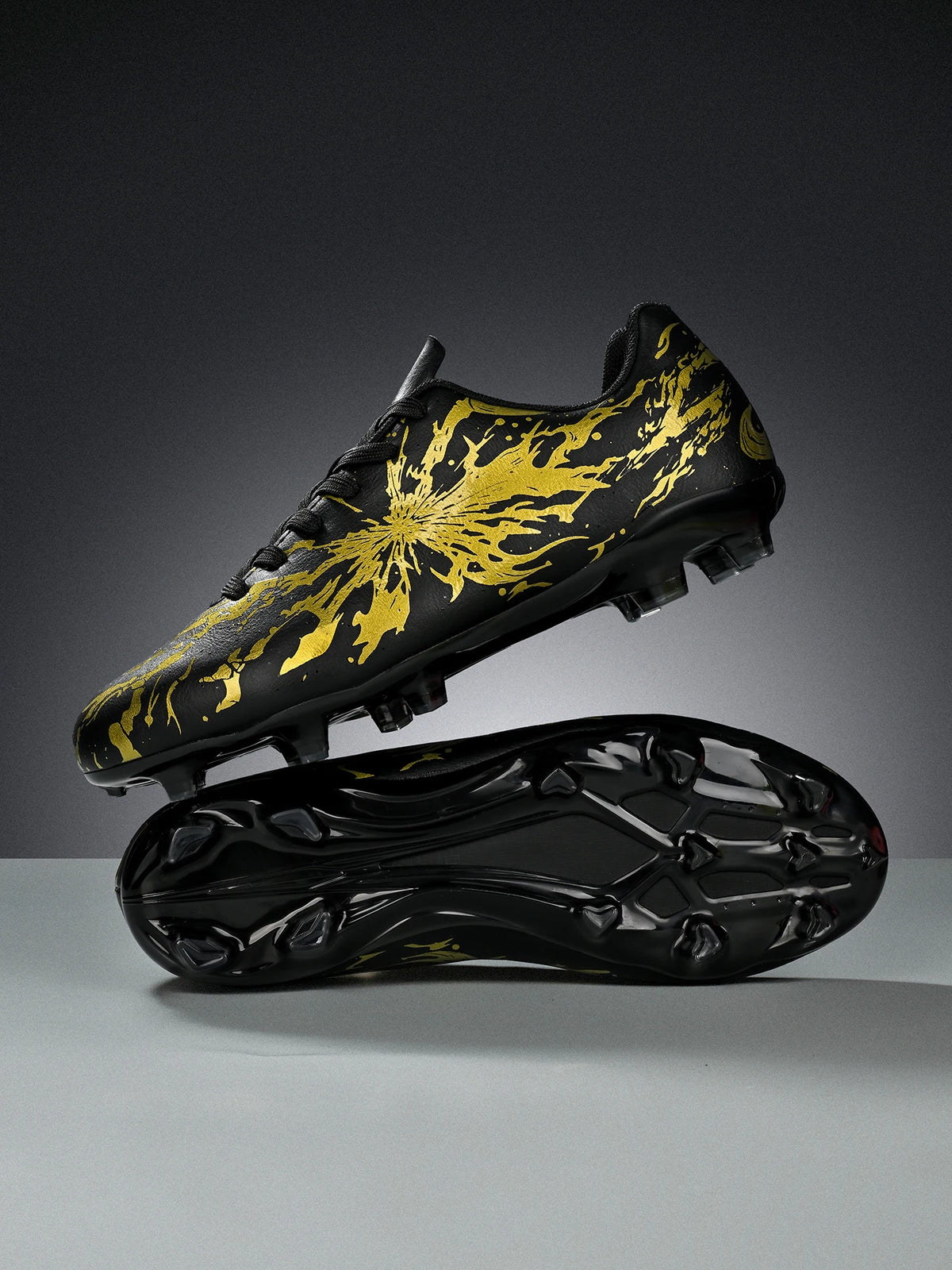 Chaussures de football pour hommes, modèle AG FG, design aérodynamique et léger, excellente adhérence, idéales pour les entraînements quotidiens sur gazon et les matchs de l’équipe de football de l’école.