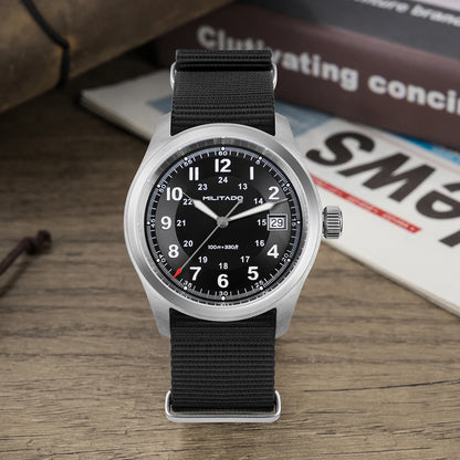 Militado ML08 Quartz Watch Ronda 515/VH31 Movement Domed Sapphire Wristwatch BGW9 Luminous 10Bar Waterproof 38mm Vintage Watches