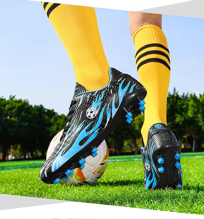 Men Professional Football Boots Cleats Boys Soccer Shoes Ankle Support Cleats Youth Outdoor Match Training Sneakers Non-slip.
