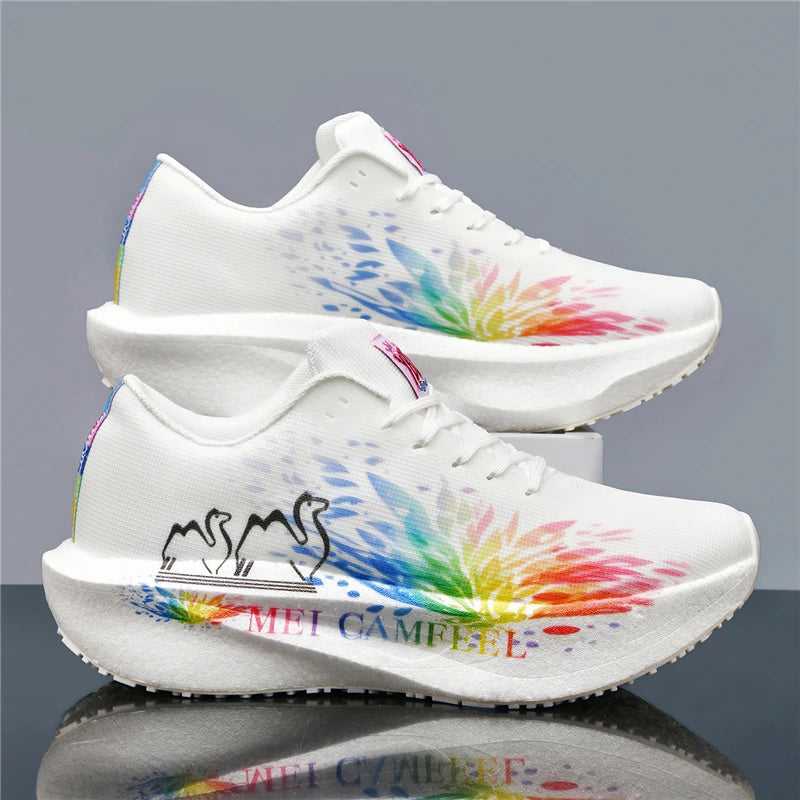 2026 New Eagle Pattern Running Shoes Carbon Plate Marathon Sports Shoes Ultra-Light Breathable Cushioning Training Running Shoes