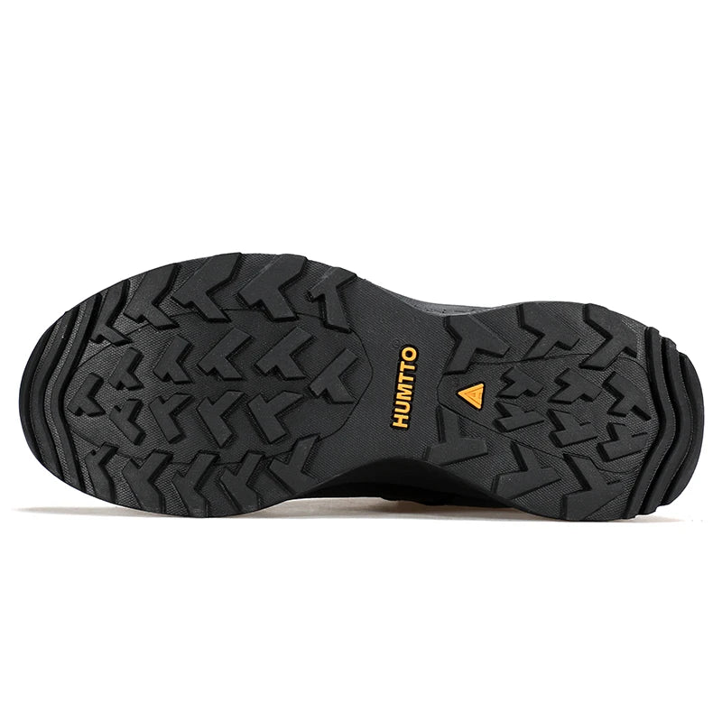 Zapatos de cuero HUMTTO para hombre, calzado deportivo de invierno para camping y actividades al aire libre, botas de trekking transpirables, zapatillas de senderismo antideslizantes para hombre
