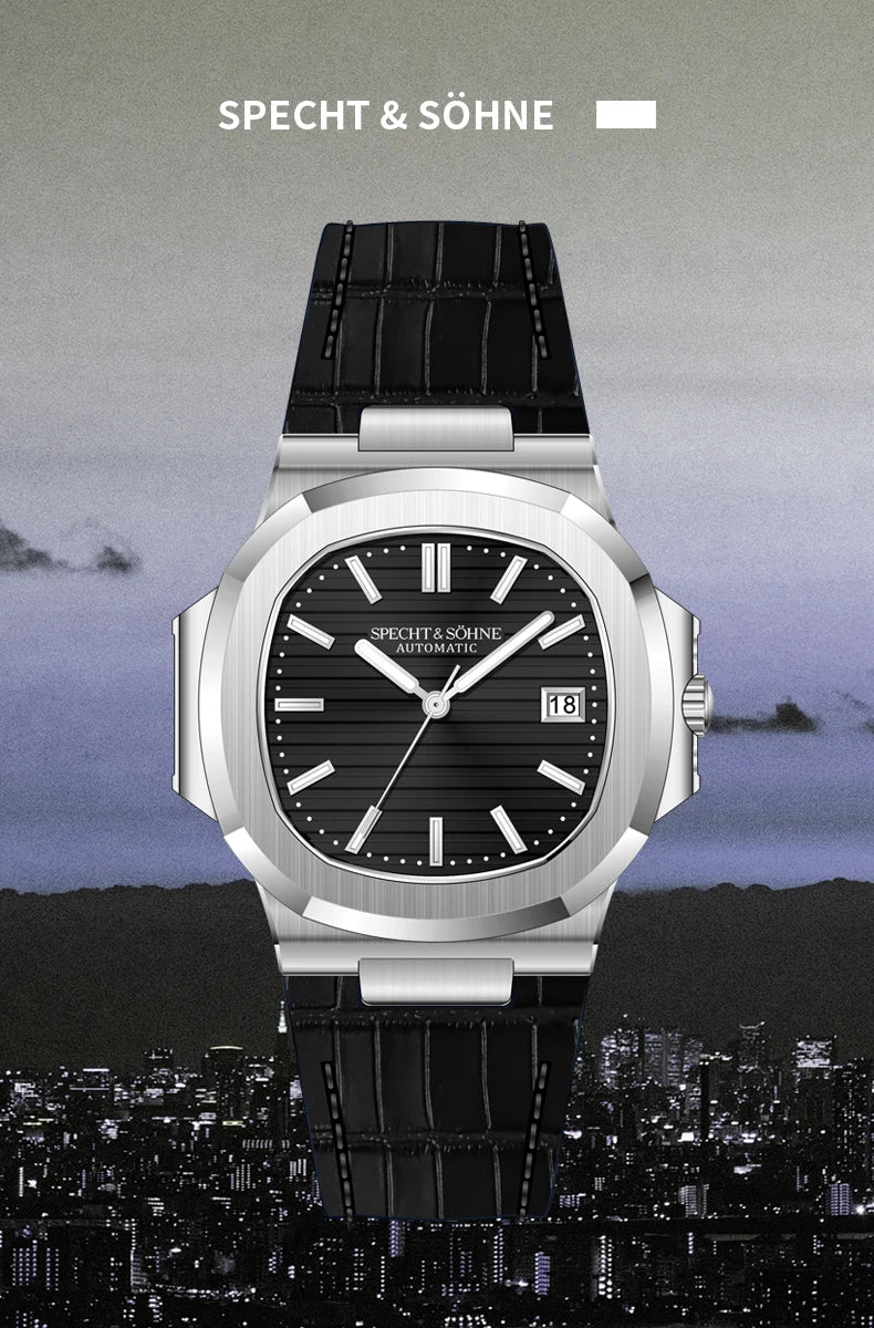 Specht&Sohne 2025 New Classic Men's Watches Luxury Automatic Watch For Men Stainless Steel Sapphire 8215 Mechanical Wristwatch
