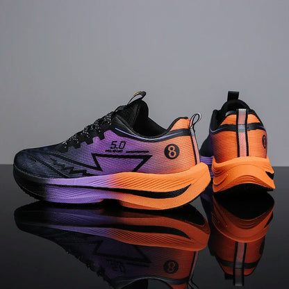 Men's Sports Running Shoes, Casual Marathon, Lightweight, Comfortable Women's Athletic Non-Slip Walking Sneakers, Outdoor Couple Shoes