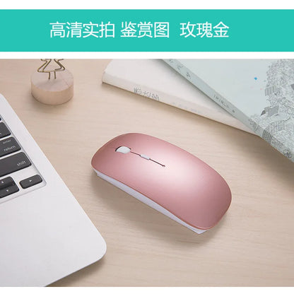 New Charging Type-C Wireless Mouse + USB Dual Receiver, Mute Ergonomic Design, 1000/1200/1600 Three-Speed DPI