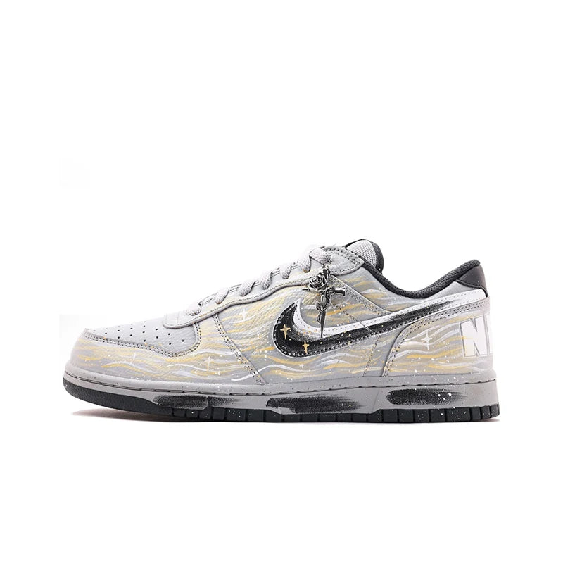 Custom Sneakers Nike Dunk Trendy Versatile Campus Style Minimal Vibe Classic Low Top Shock Absorbing Supportive for Men