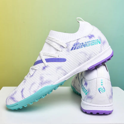 Botas de fútbol de césped profesionales para hombre, botines de fútbol con malla transpirable, zapatillas de fútbol juveniles antideslizantes, sneakers masculinas Society Chuteira