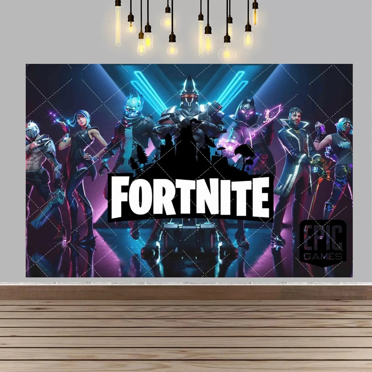Backdrop F-fortniteds para Festa de Aniversário de Rapaz, Faixa Decorativa Infantil, Decoração de Mesa de Bolo de Aniversário, Acessórios para Festa, Adereços Fotográficos e Presente