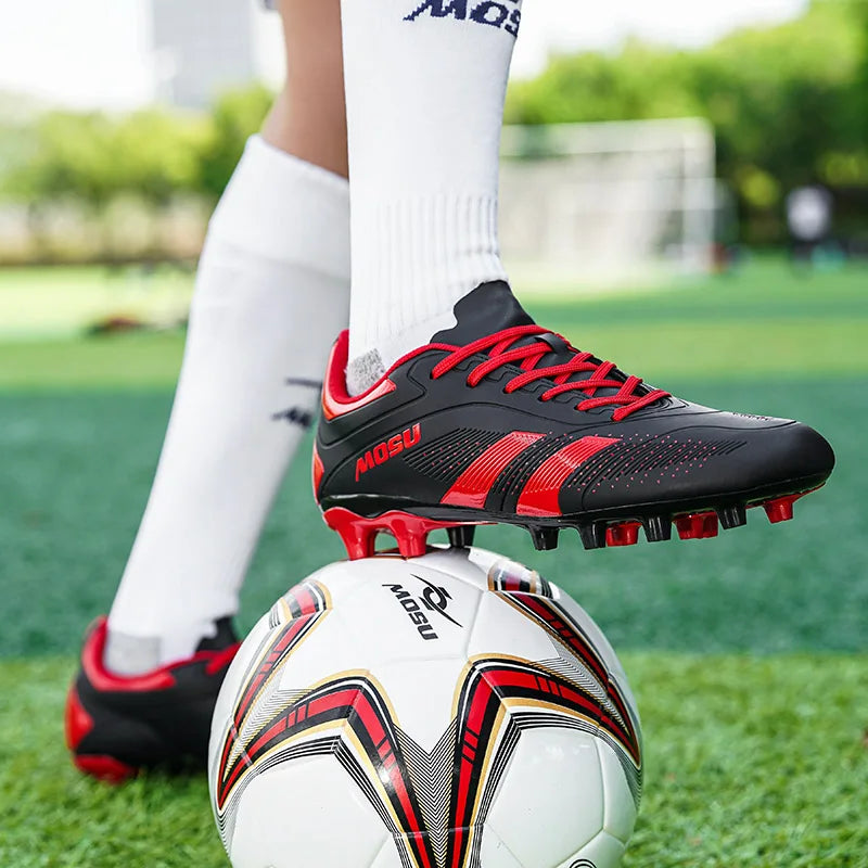 Novas Chuteiras de Futebol para Homem e Mulher, Sapatilhas Desportivas de Interior e Exterior com Pitons Longos e Pitons Partidos para Tapete de Treino de Futebol
