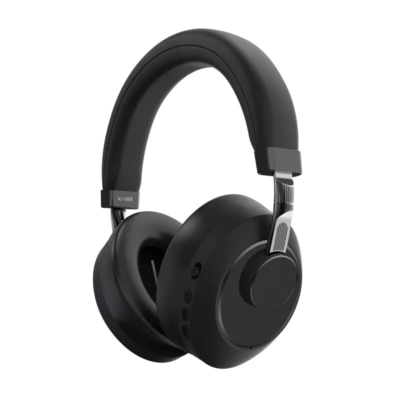 Casque ANC Bluetooth, écouteurs sans fil supra-auriculaires, casque à réduction de bruit pliable, casque stéréo avec micro, son HiFi