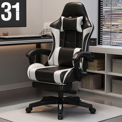 Silla gaming ergonómica para oficina en casa, largas jornadas y streamers, ajustable, reclinable, ligera y duradera