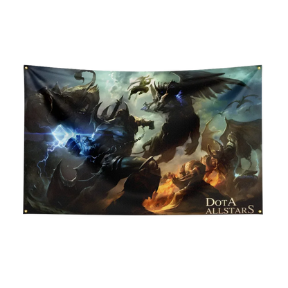 90X150CM Worlds of Warcrafts Wow Flag Polyester Digital Printed Game Tapestry Curtain For Decor dota1s