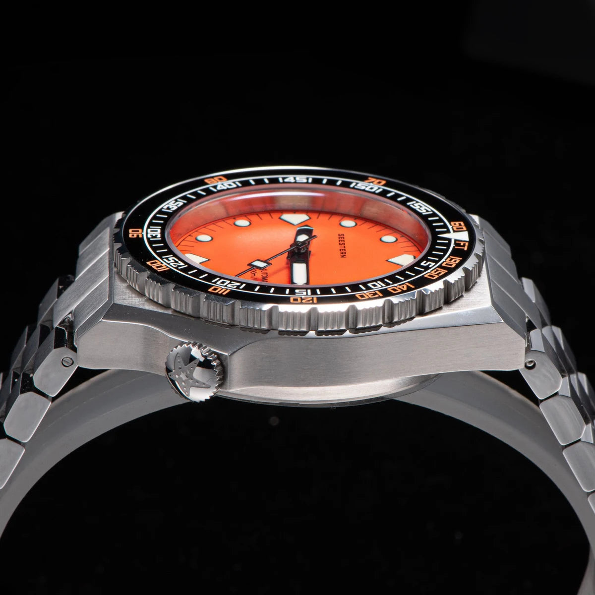 SEESTERN SUB600T V3 Men's Watch Automatic Diving Sapphire Wristwatch NH35 Movement Ceramic Bezel Luminous Date Jubilee Waterproof