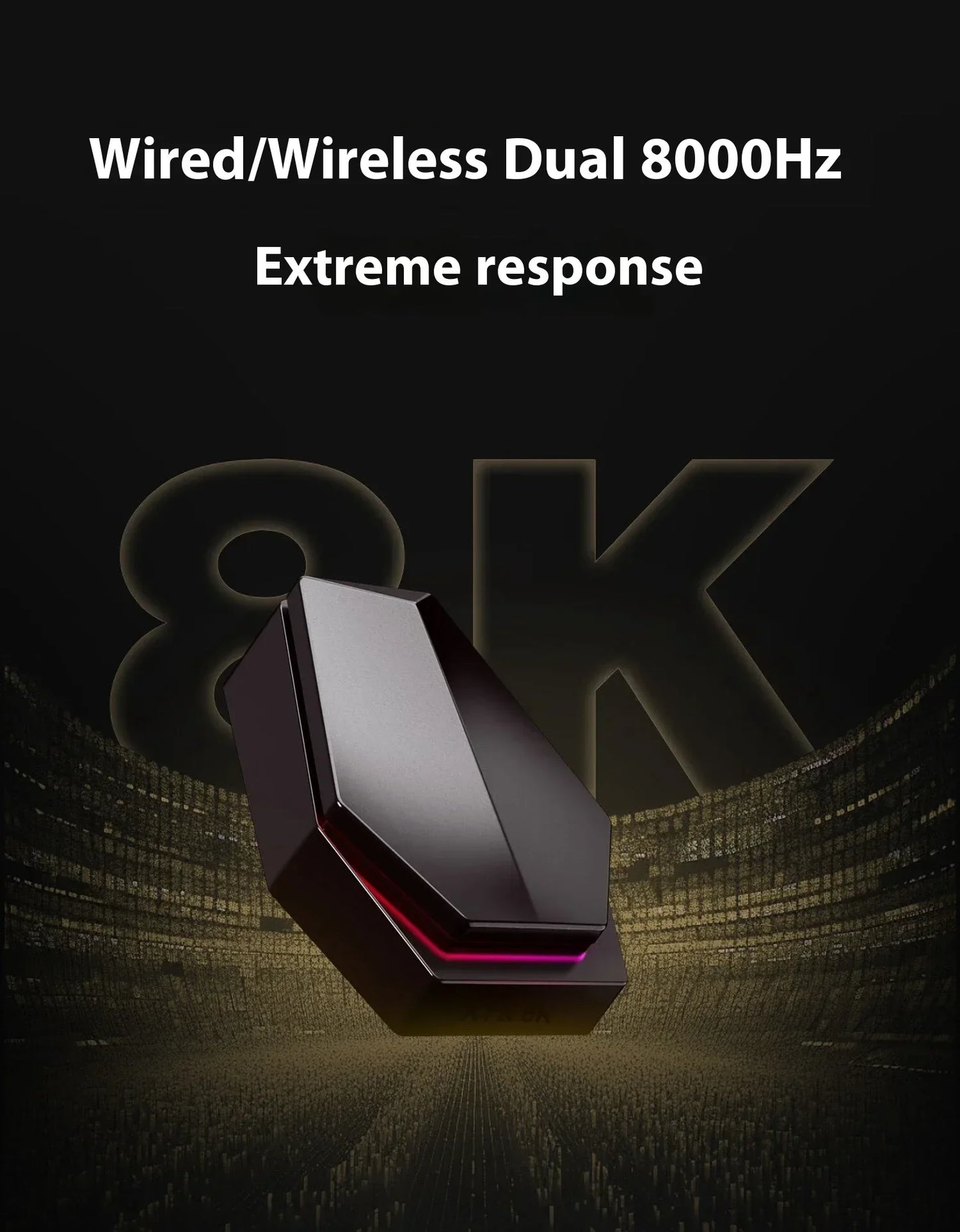 Mouse gaming wireless ATK Blazing Sky X1/X1V2 8K a bassa latenza, leggero per FPS, Liekong E-sports, accessori PC personalizzati