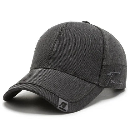 Cappellino da uomo Tide con visiera, cappello da sole coreano da uomo, nero, modello Tide, semplice, casual e versatile, cappellino da baseball