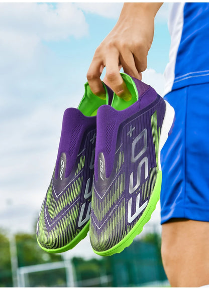 New Men Football Boots Match Cleats High-quality Futsal Indoor Sneakers Non-Slip Grass Soccer Shoes Hot-selling High-top Outdoor