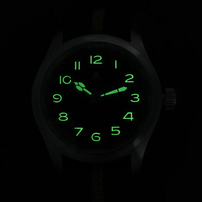 Militado ML08 V2 Vintage Quartz Watch Military VH31 Movement  Double Sapphire Crystal C3 BGW-9 Luminous Waterproof 38mm Watch