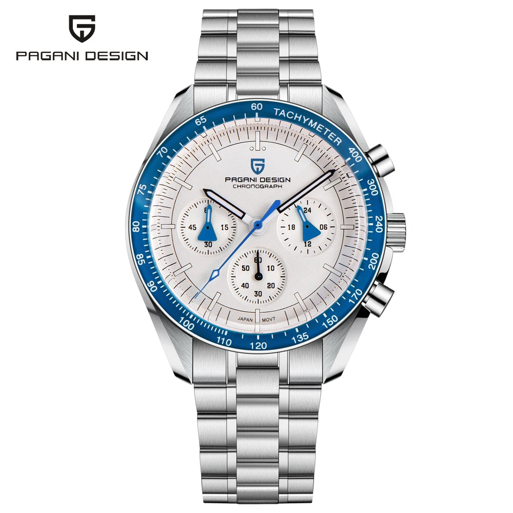 2026 New PAGANI DESIGN Mens Watches Quartz Speed Sports Chronograph Watch For Men Waterproof Luminous AR Sapphire Man Gift Clock