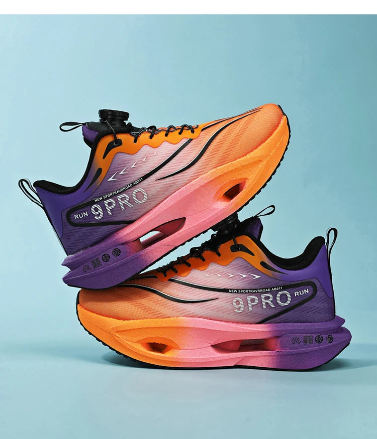 Zapatillas de running para hombre y mujer, transpirables, deportivas de competición, con amortiguación de carbono, ligeras, para jogging y entrenamiento masculino