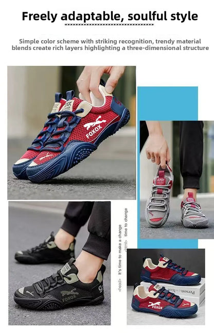 Scarpe da running da uomo traspiranti con tomaia leggera in mesh, suola morbida e confortevole, sneakers sportive casual, calzature estive di tendenza