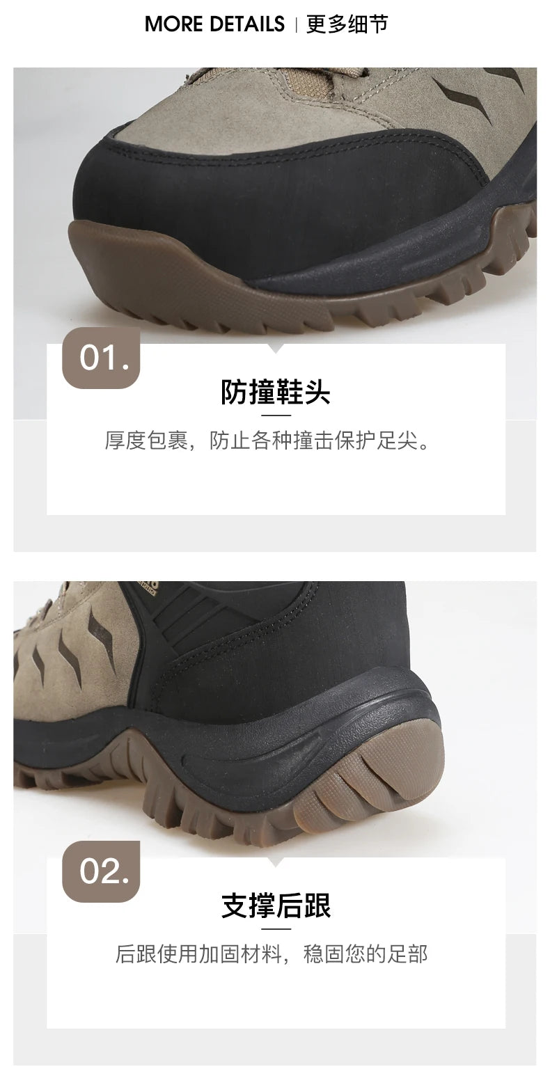 HUMTTO Hiking Shoes Men's Waterproof Hunting Boots Tactical Desert Combat Ankle Trekking Boots Male Women Warm Leather Sneakers