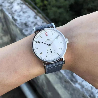 Men's 38mm automatic mechanical watch suitable for Seagull ST1701 self-winding movement, waterproof transparent back wristwatch.