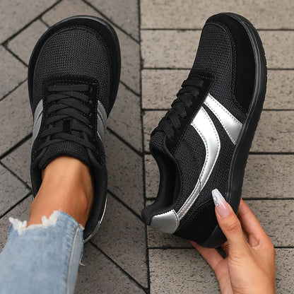 Women’s Shoes Sneakers Wide Toe Barefoot Casual Wide Last Fashionable Canvas Black Flat Board Shoes Breathable Mesh Men’s Shoes