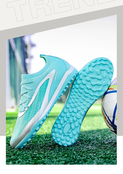 Chuteiras de futebol novas para homem, com pitons para exterior, respiráveis, adulto, antiderrapantes, calçado de futebol desportivo, pitons longos, treino, rapaz, jogo, confortáveis