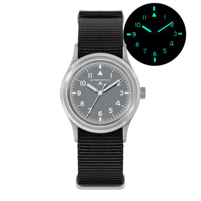 Militado ML14 Quartz Watch Cream Dial VH31/VH65 Sweep Movement Bubble K1/ Sapphire Luminous 36Mm Vintage Watches 100M Waterproof