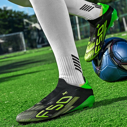 Chaussures de football F50 pour hommes, crampons d'entraînement rapides, chaussures de football antidérapantes pour extérieur, Chuteira Campo 35-45
