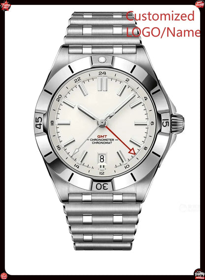 A989 Store Customized Watch  Sport Watch Green Blue Watches GMT Chronomat Automatic Mechanical 904L Stainless Steel