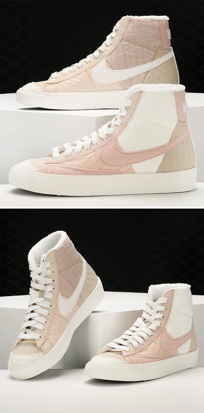 Nike Official Genuine BLAZER Pioneer — Sapatilhas casuais desportivas de cano alto para mulher DO7445-261