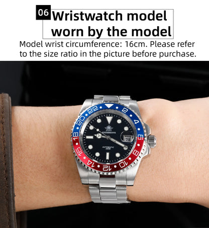 ADDIESDIVE 2025 New Men's Business Watch 200m Water Resistant 8215 Automatic Mechanical Watch Sapphire Crystal Luminous Watch