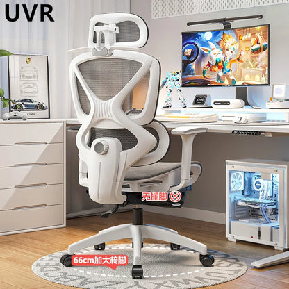 UVR Ergonomic Office Chair with Adjustable Lumbar Support, Breathable Mesh Computer Chair, Reclining Swivel Executive Chair for Home & Office