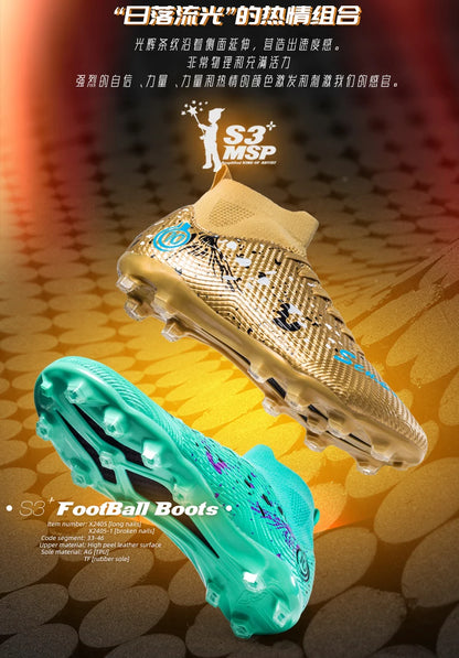 New Men's Professional Soccer Shoes Non-slip Football Boots Unisex Breathable Futsal Sports New Cleats Drop Shipping Ultralight