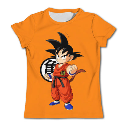 2024 New Fashion Dragon Ball 3D T-shirt Summer Short Sleeve O-Neck Goku Vegeta Men's Casual Shirt Boys'
