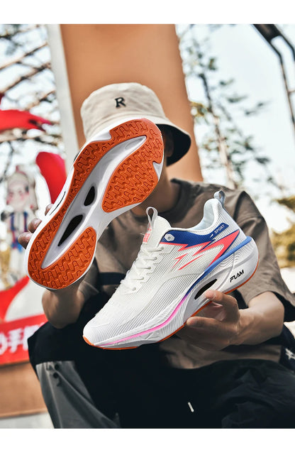 Men's Sports Running Shoes Marathon Air Cushion Breathable Lightweight Comfortable Women's Outdoor Athletic Sneakers Jogging Tennis