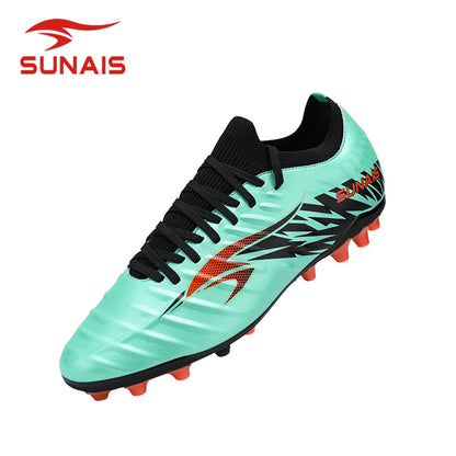 SUNAIS Chaussures de football pour hommes, entraînement sur gazon artificiel, antidérapantes, chaussures de football pour jeunes, chaussures d'entraînement sportif AG 835315