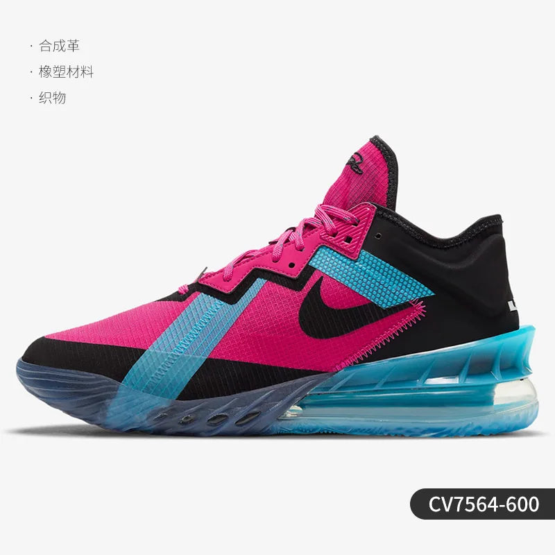 Zapatillas de baloncesto deportivas Nike originales LEBRON XVIII LOW EP para hombre y mujer CV7564-600