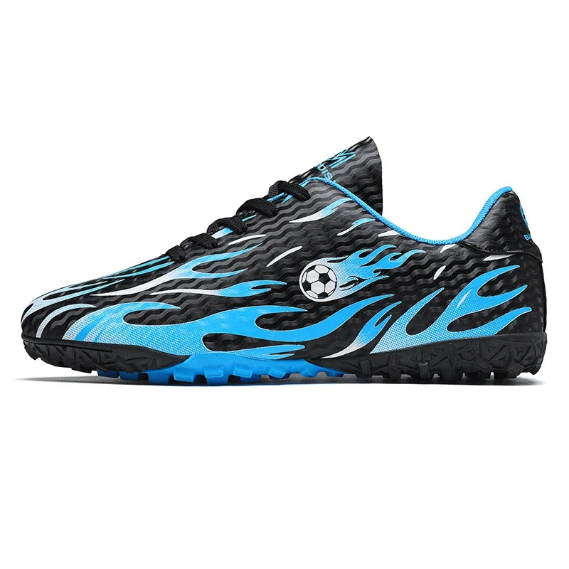 Chaussures de football professionnelles pour hommes, chaussures de sport pour jeunes, avec soutien de la cheville, crampons pour le football, chaussures de sport pour matchs en extérieur et entraînements, antidérapantes et