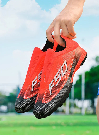 Men New Indoor TF Football Boots High Quality Training Original Male Breathable Non Slip Soccer Shoes Turf Futsal Football Shoes