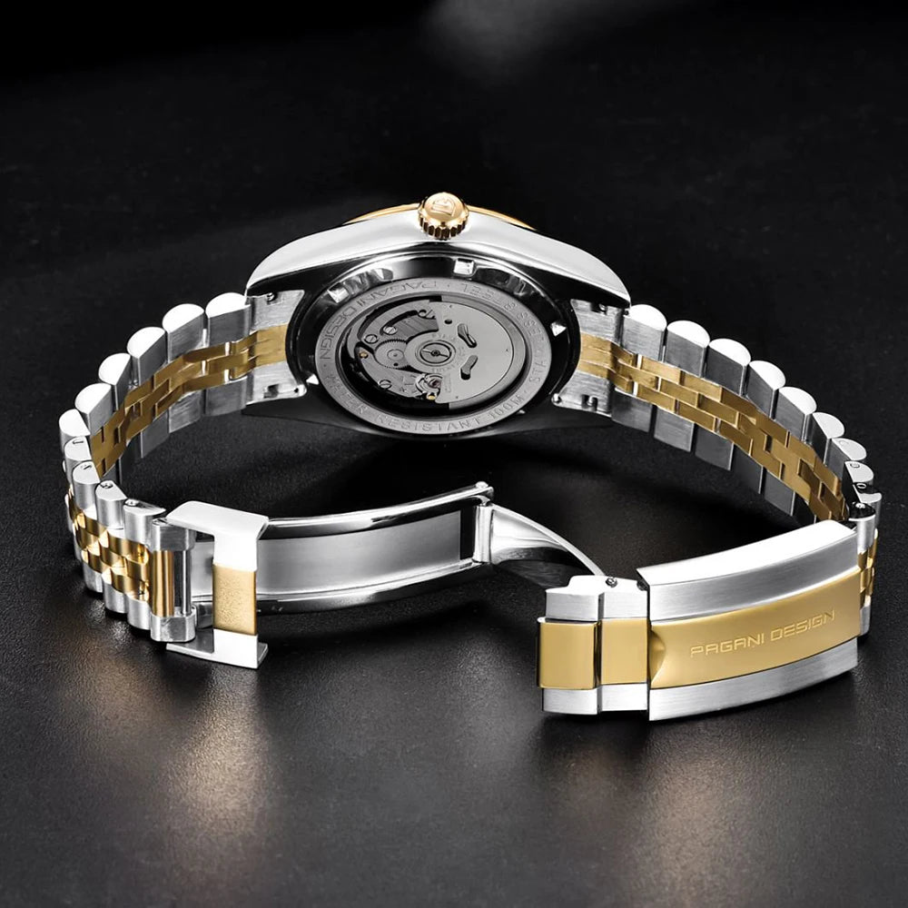 PAGANI DESIGN Men Mechanical Watch Luxury Automatic Watch Jubilee Bracelet Japan Movement 100M Waterproof Sport Wristwatch 1645
