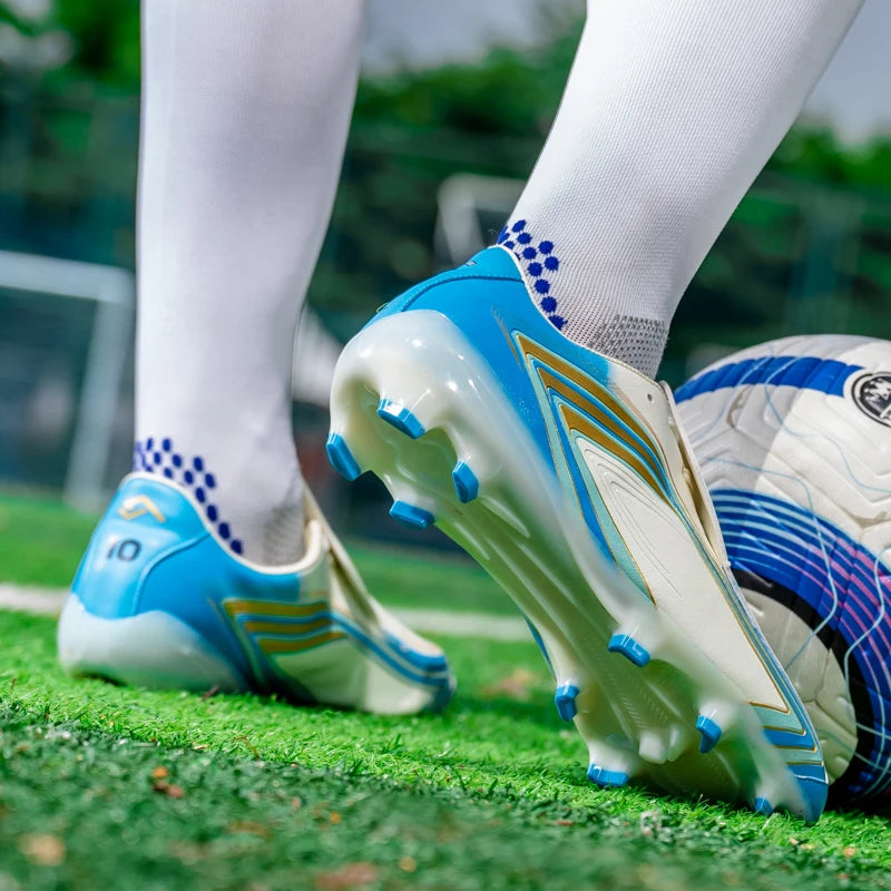 Chaussures de football pour hommes, crampons antidérapants, idéales pour l'entraînement sur gazon et les matchs quotidiens, parfaites pour l'exercice et le football, Chuteira Campo