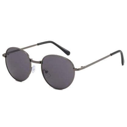 2025 New Straight Metal Sunglasses Boys And Girls, Small Oval Children's Glasses For Babies