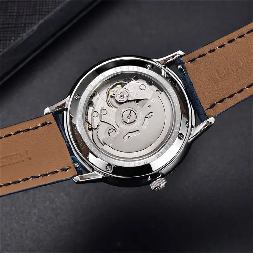 PAGANI DESIGN 40MM Pilot Men Mechanical Watch Luxury Sapphire Glass Automatic Watch 100M Waterproof NH35 Wristwatch For Men
