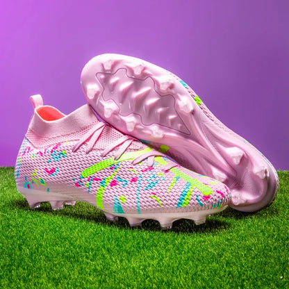 Nouvelles chaussures de football pour hommes, baskets de football pour terrain gazonné, chaussures de football d'extérieur, chaussures d'entraînement professionnelles, chaussures de sport antidérapantes, ultralégères,