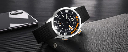 BERNY Automatic Professional Diving Watch for Men Super Luminous Scratch-resistant Sapphire Lens Top Mechanical Diver Watches