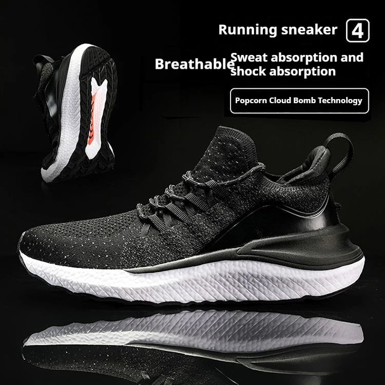 NEW Mijia Sport Shoes 4 Lightweight Ventilated Elastic Knitting Leisure Breathable Non-Slip Running Trainer Sneakers