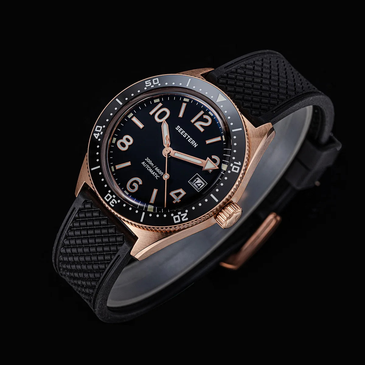 Sugess Diveing Watch of Men Automatic Mechanical Wristwatches 20ATM Waterproof Sapphire NH35A Movement BGW9 Luminous New S434-2